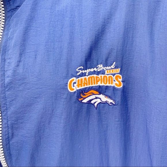 VINTAGE Starter 1999 Broncos Super Bowl 33 Windbreaker Jacket Size M/L - Picture 4 of 8